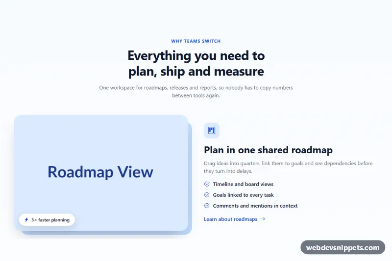 Alternating Feature Rows – Bootstrap 5 feature sections preview