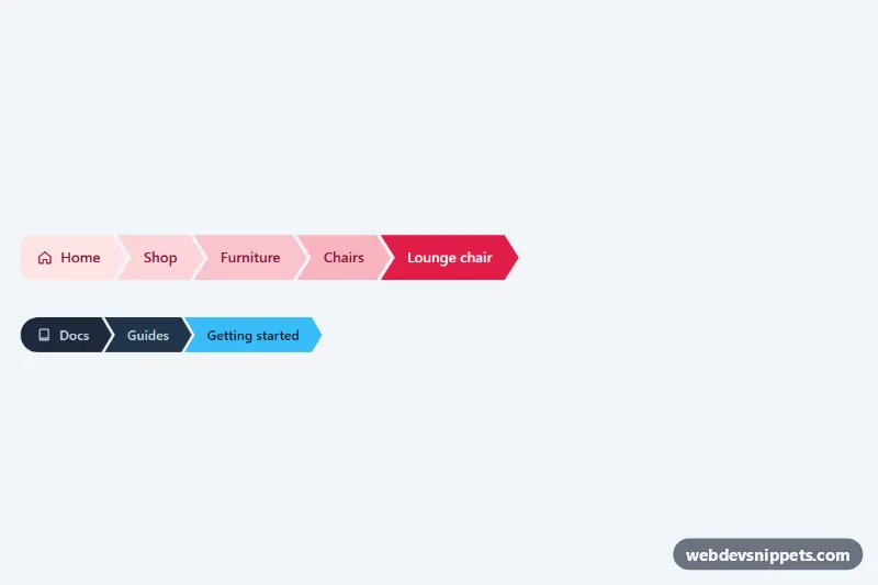 Arrow Breadcrumbs – Pure CSS breadcrumbs preview