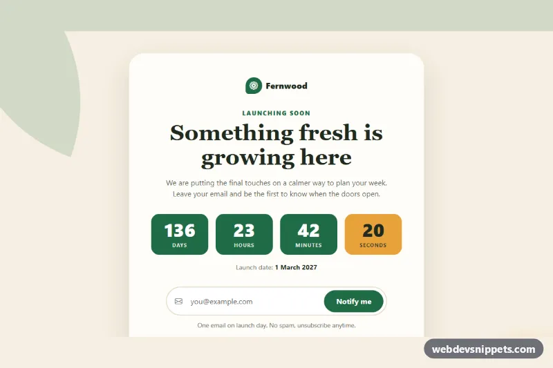 Bootstrap Coming Soon Page – Bootstrap 5 coming soon preview