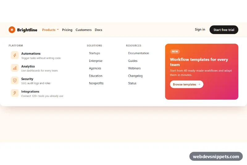 Bootstrap Mega Menu Dropdown – Bootstrap 5 mega menus preview