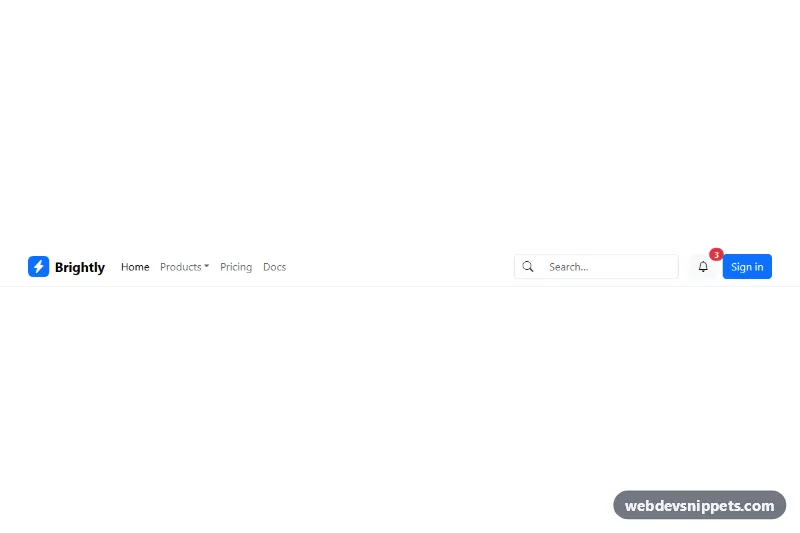 Bootstrap Navbar with Search and Dropdown – Bootstrap 5 navbars preview