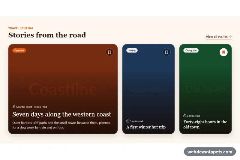 Card with Image Overlay – Bootstrap 5 cards preview