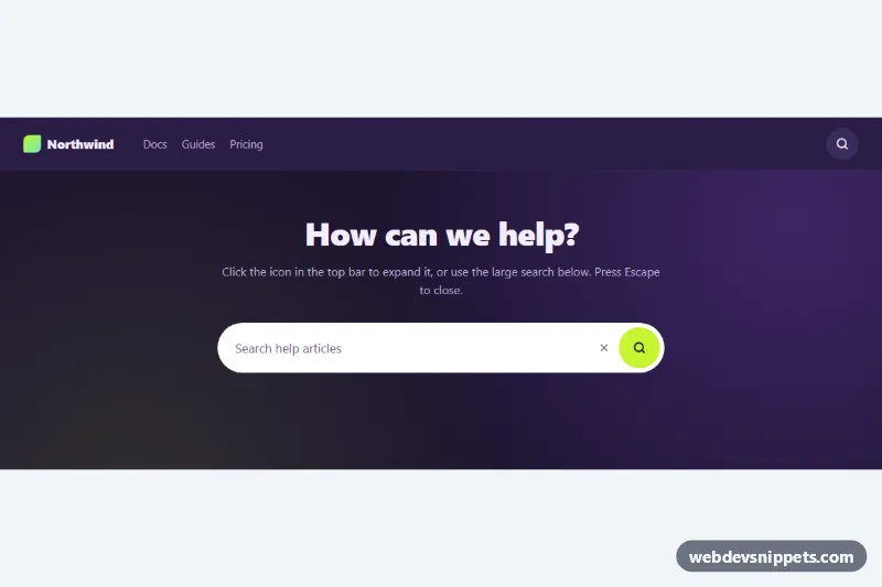 Expanding Search Bar – Pure CSS search bars preview