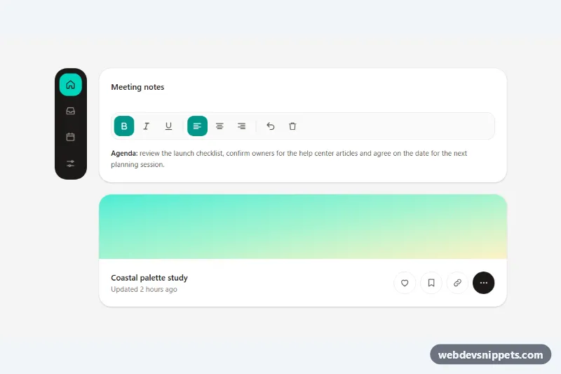 Icon Buttons with Tooltips – Tailwind CSS icon buttons preview
