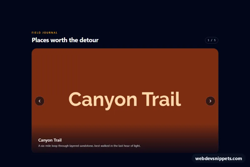 Image Carousel with Thumbnails – Tailwind CSS carousels preview