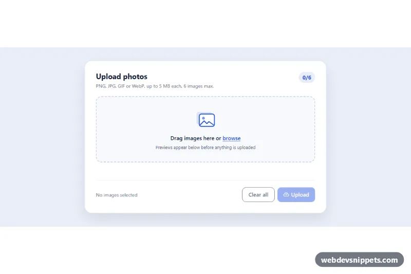 Image Upload with Preview – Bootstrap 5 file uploads preview