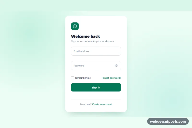 Login Form with Floating Labels – Pure CSS login & sign up preview