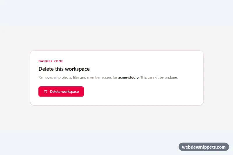 Modal Dialog – Tailwind CSS modals preview