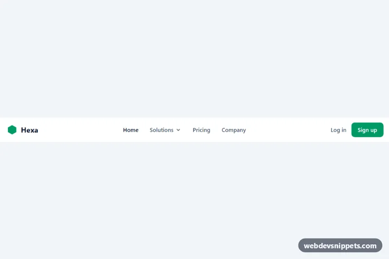Navbar with Dropdown and Mobile Menu – Tailwind CSS navbars preview