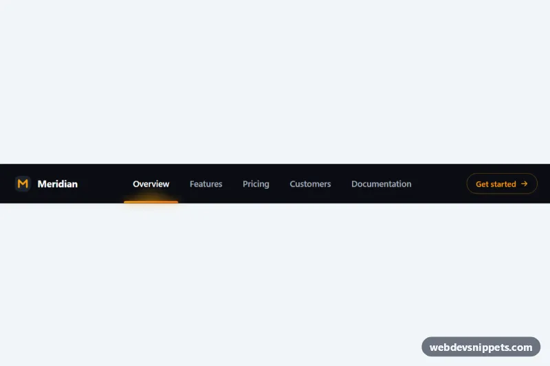 Navbar with Sliding Active Indicator – Pure CSS navbars preview