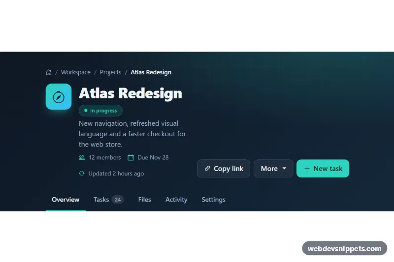 Page Header with Breadcrumb – Bootstrap 5 headers preview