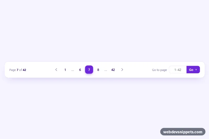 Pagination with Page Jump – Bootstrap 5 pagination preview