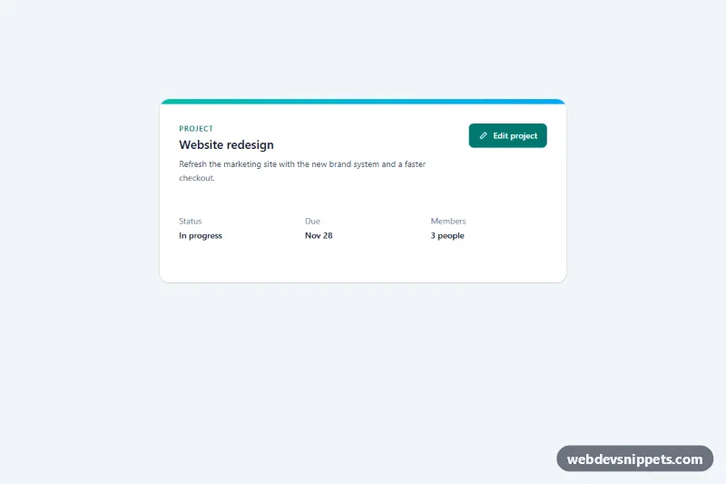 Slide-Over Panel – Tailwind CSS drawers preview